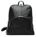 Soft Grained Italian Leather Rucksack Backpack Handmade Many Pockets & Compartments (Dark Colours)