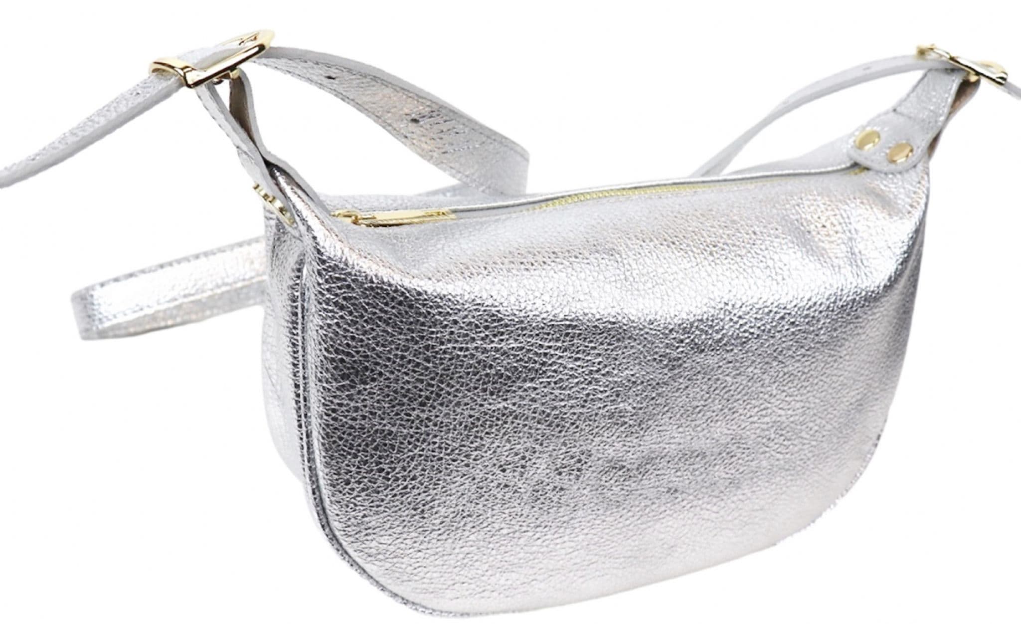 Soft Italian Leather Slouch Bag Crossbody Sling Bag Shoulder Slouch Bag (Brighter)