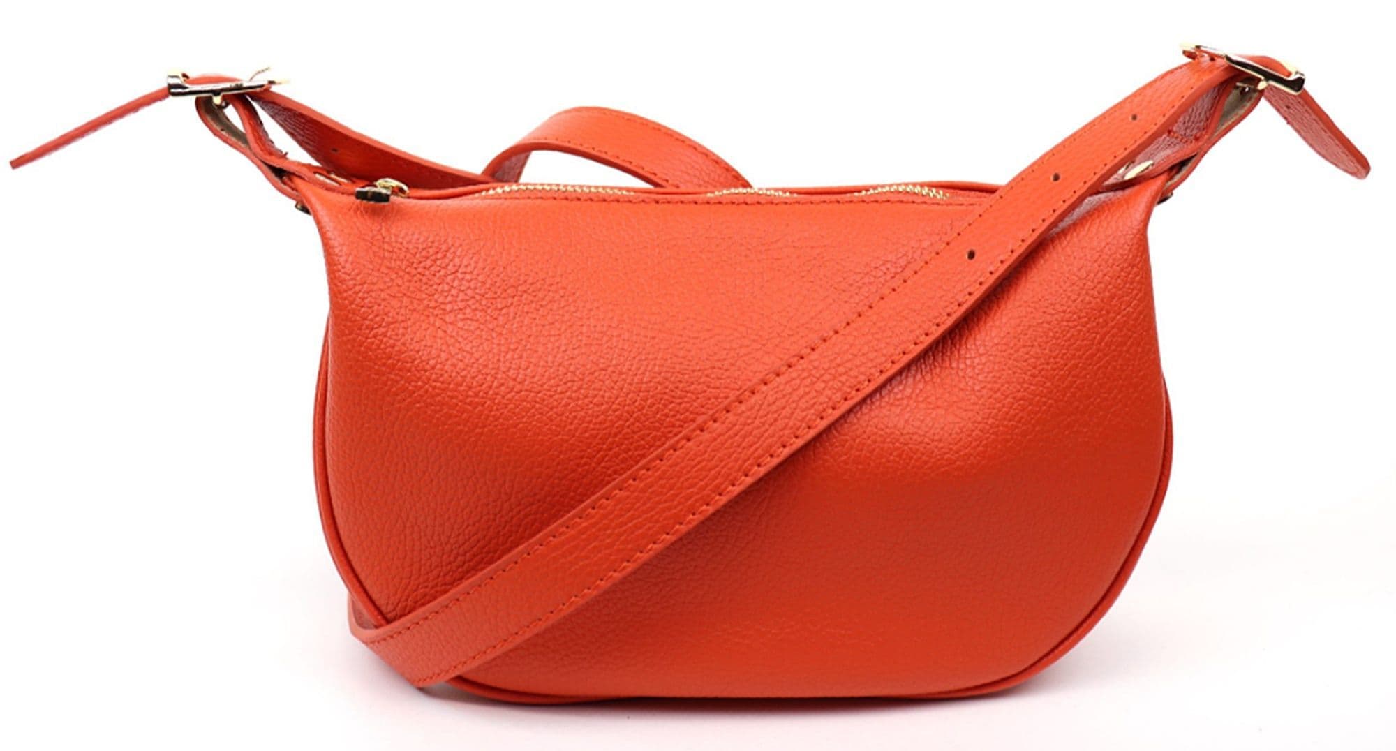 Soft Italian Leather Slouch Bag Crossbody Sling Bag Shoulder Slouch Bag (Brighter)