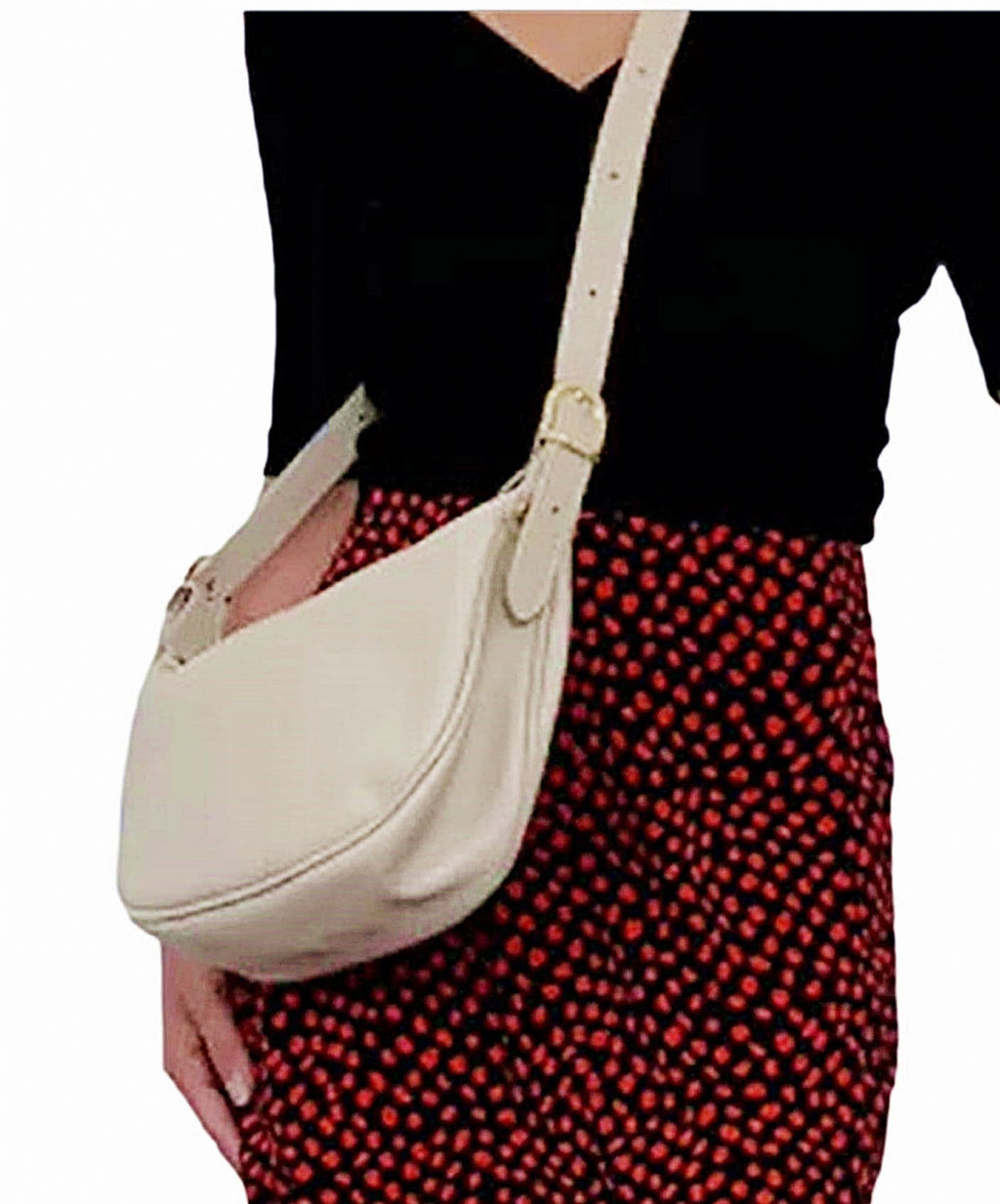 Soft Italian Leather Slouch Bag Crossbody Sling Bag Shoulder Slouch Bag (Brighter)