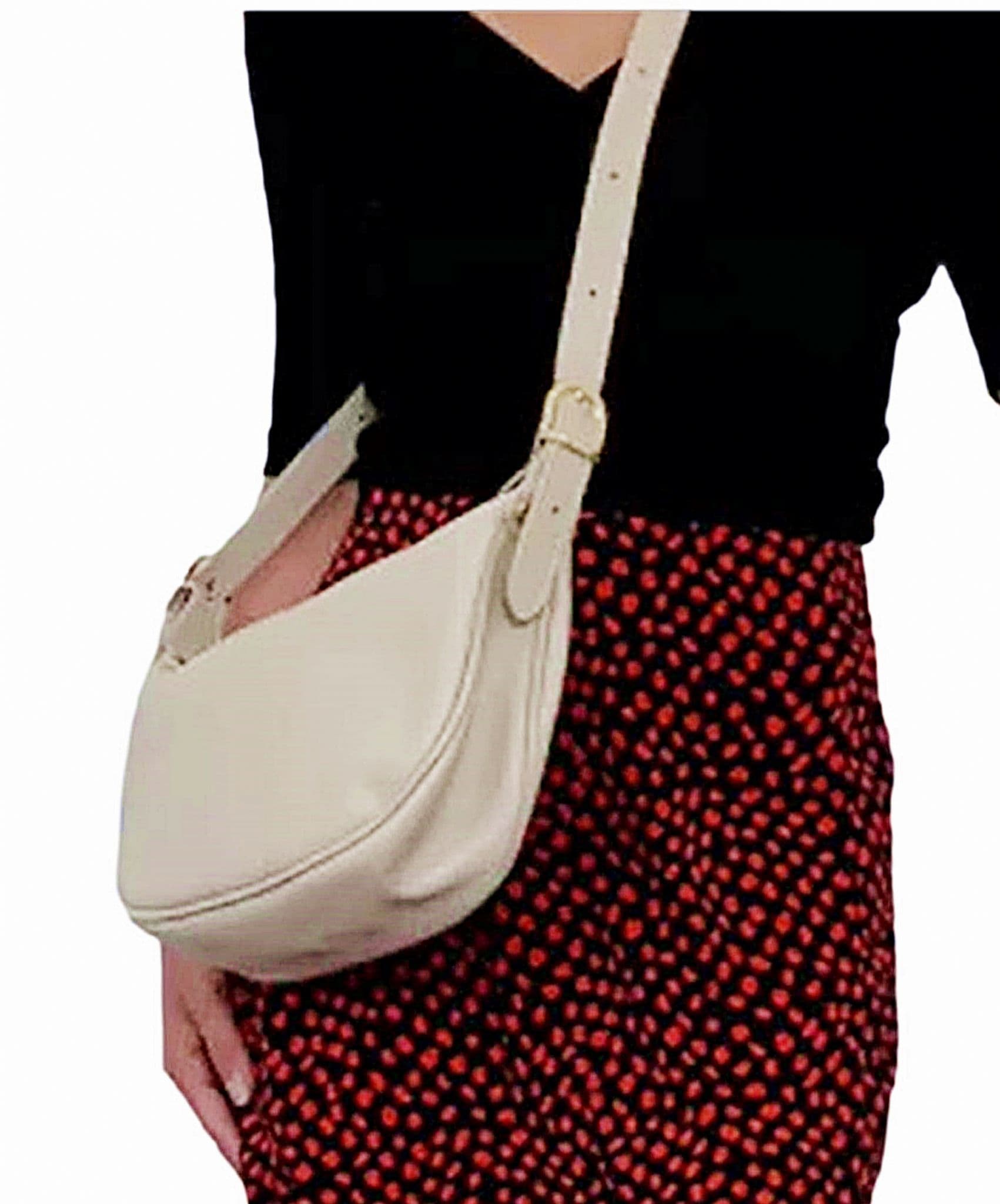 Soft Italian Leather Slouch Bag Crossbody Sling Bag Shoulder Slouch Bag (Brighter)