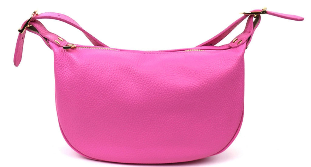 Soft Italian Leather Slouch Bag Crossbody Sling Bag Shoulder Slouch Bag (Brighter)