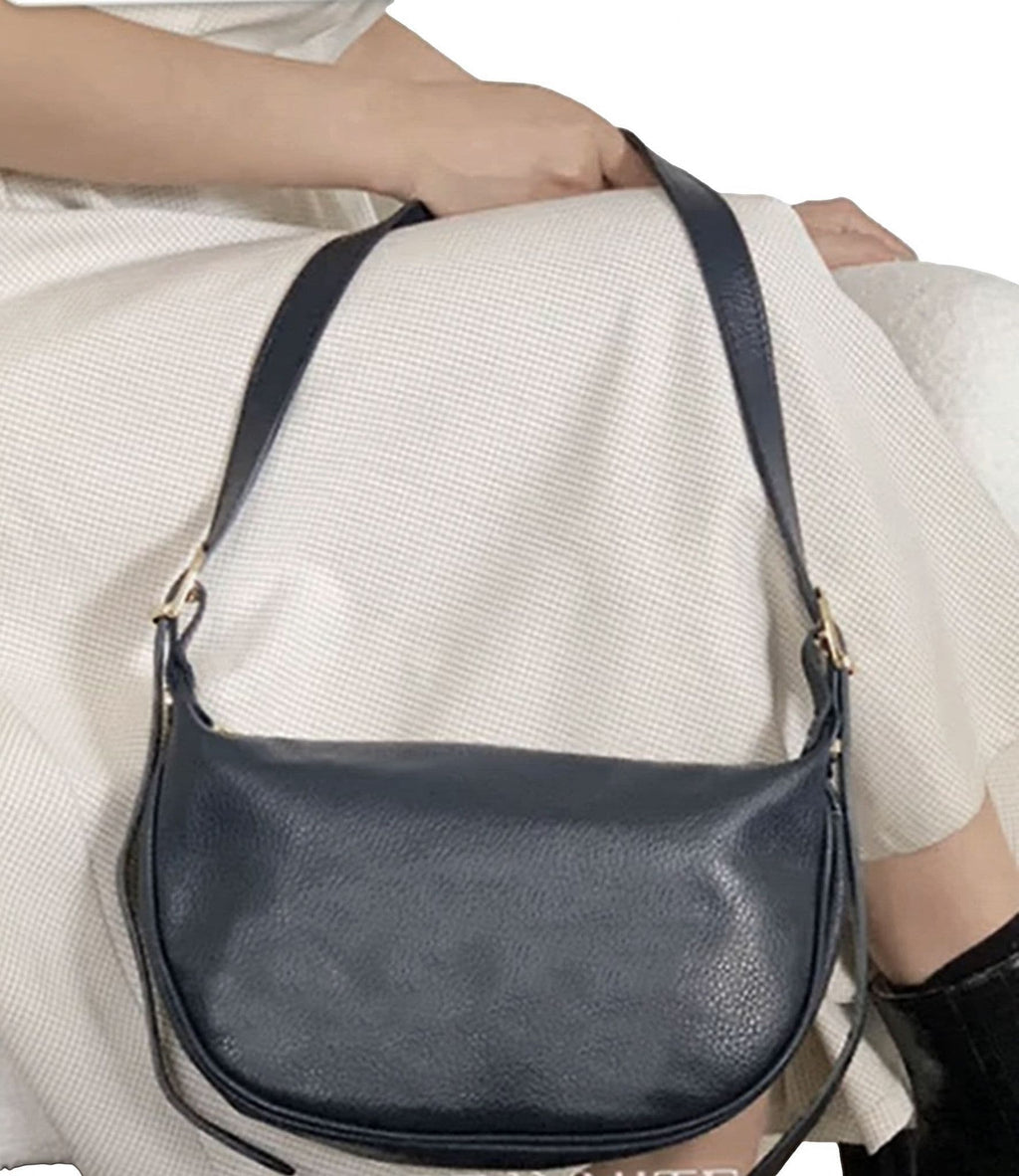 Soft Italian Leather Slouch Bag Crossbody Sling Bag Shoulder Slouch Bag (Brighter)