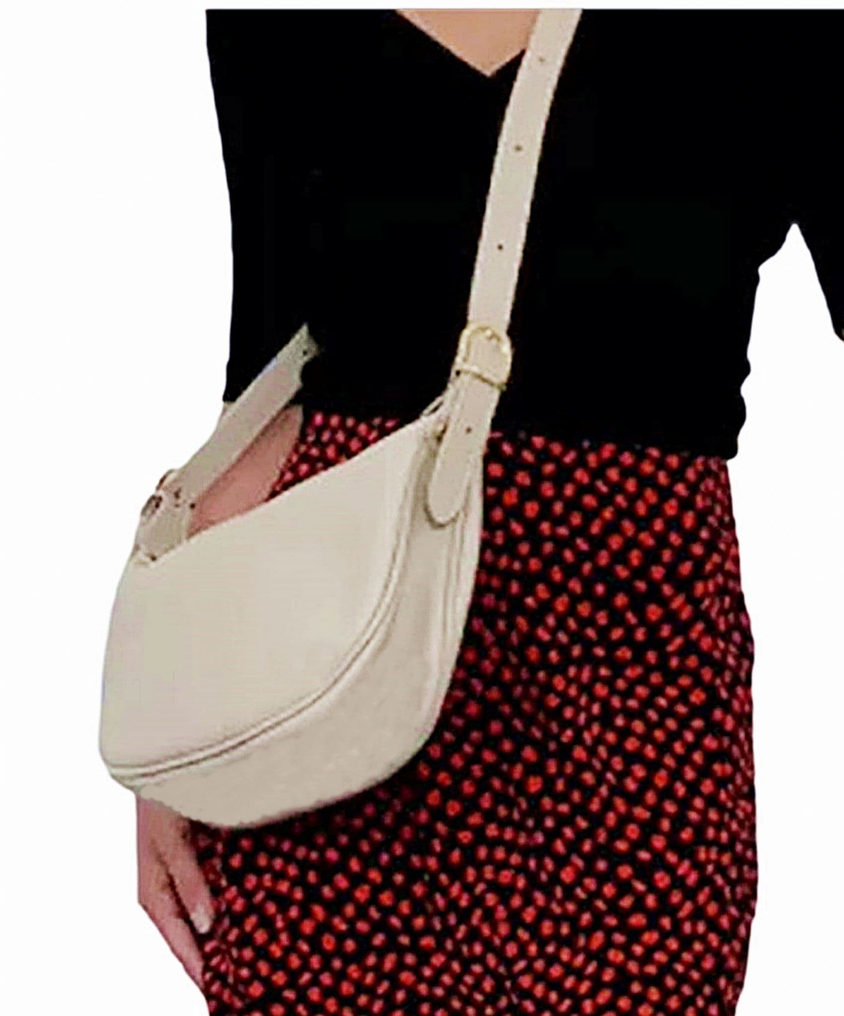 Soft Italian Leather Slouch Bag Crossbody Sling Bag Shoulder Slouch Bag (Darker Colours)