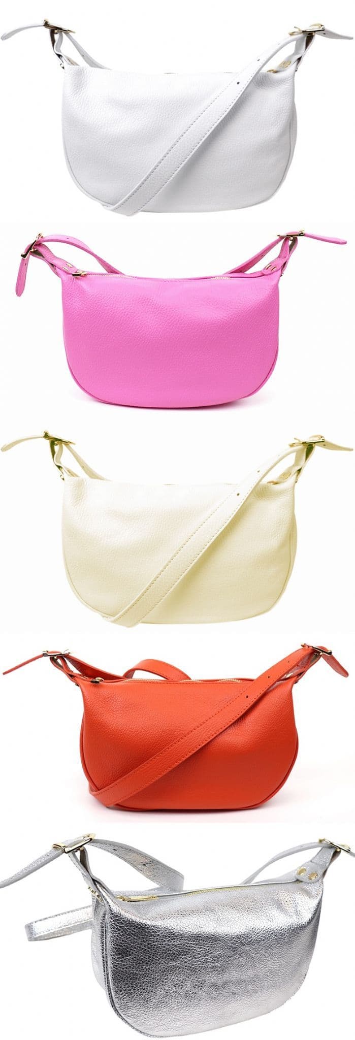 Soft Italian Leather Slouch Bag Crossbody Sling Bag Shoulder Slouch Bag (Darker Colours)