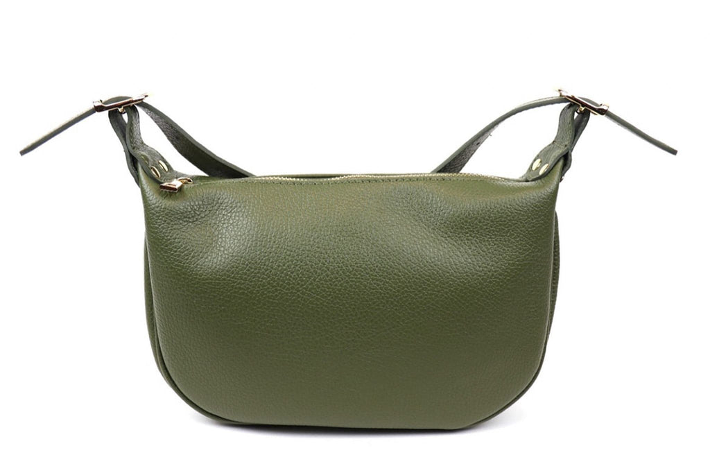 Soft Italian Leather Slouch Bag Crossbody Sling Bag Shoulder Slouch Bag (Darker Colours)