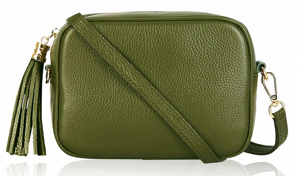 Trendy Handmade Camera Bag Crossbody Shoulder Italian Leather Handbag (Brighter Colours)