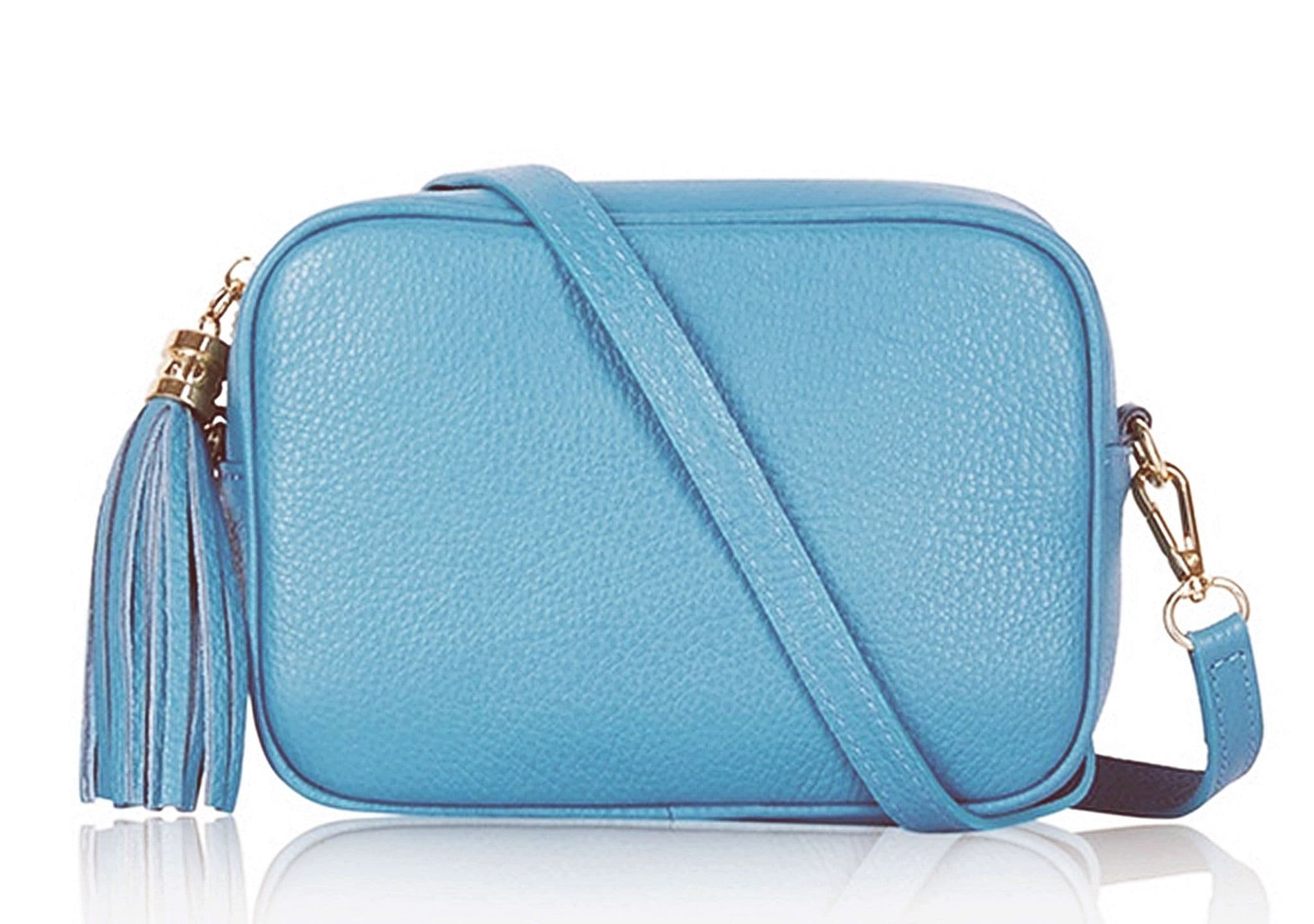 Trendy Handmade Camera Bag Crossbody Shoulder Italian Leather Handbag (Brighter Colours)