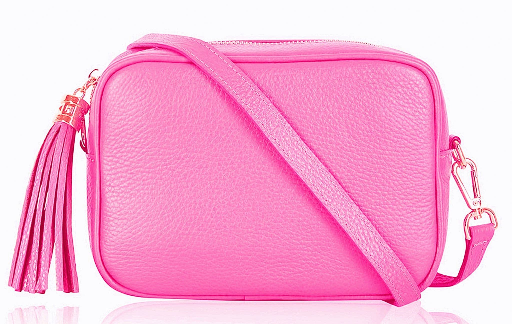 Trendy Handmade Camera Bag Crossbody Shoulder Italian Leather Handbag (Brighter Colours)