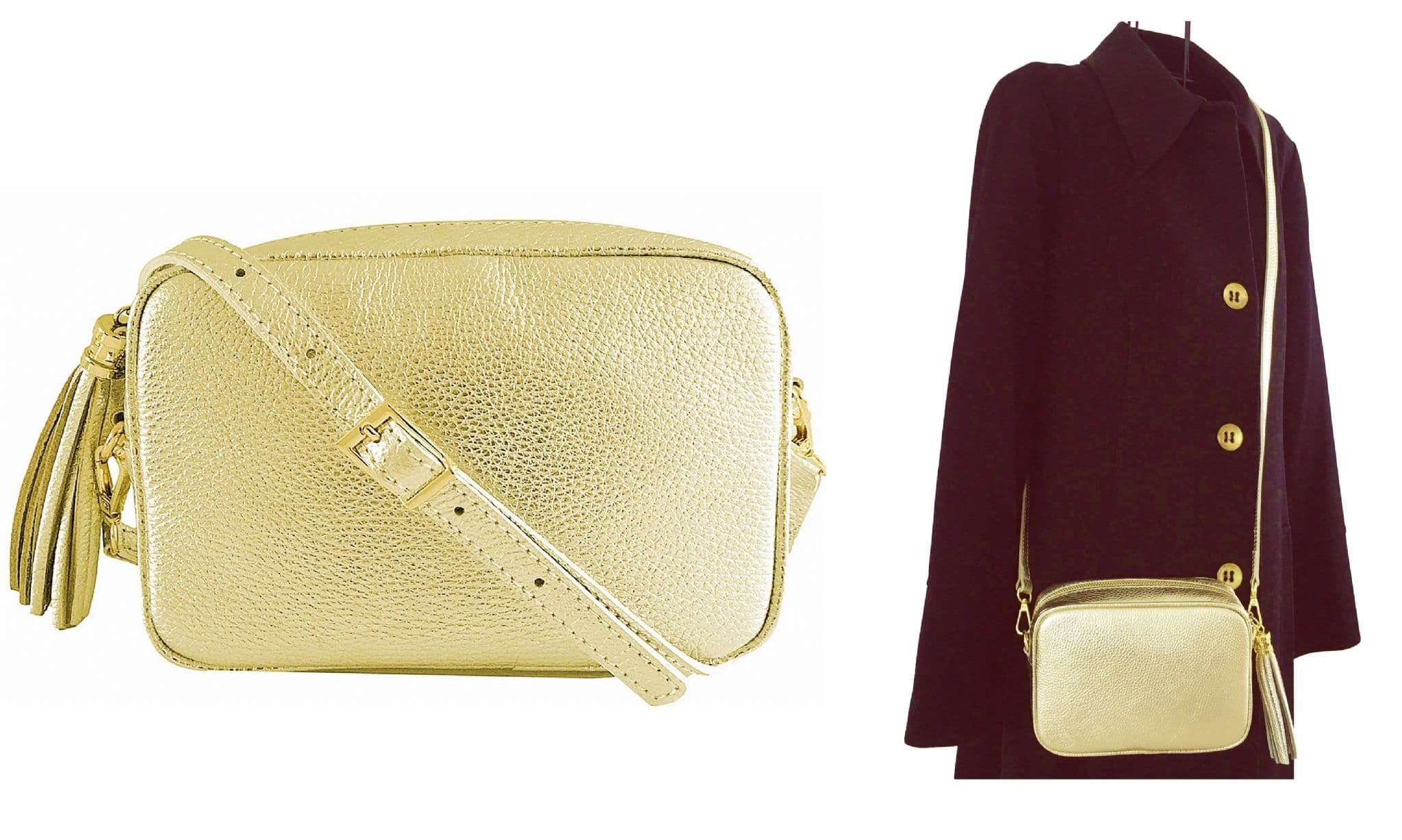 Trendy Handmade Camera Bag Crossbody Shoulder Italian Leather Handbag (Brighter Colours)