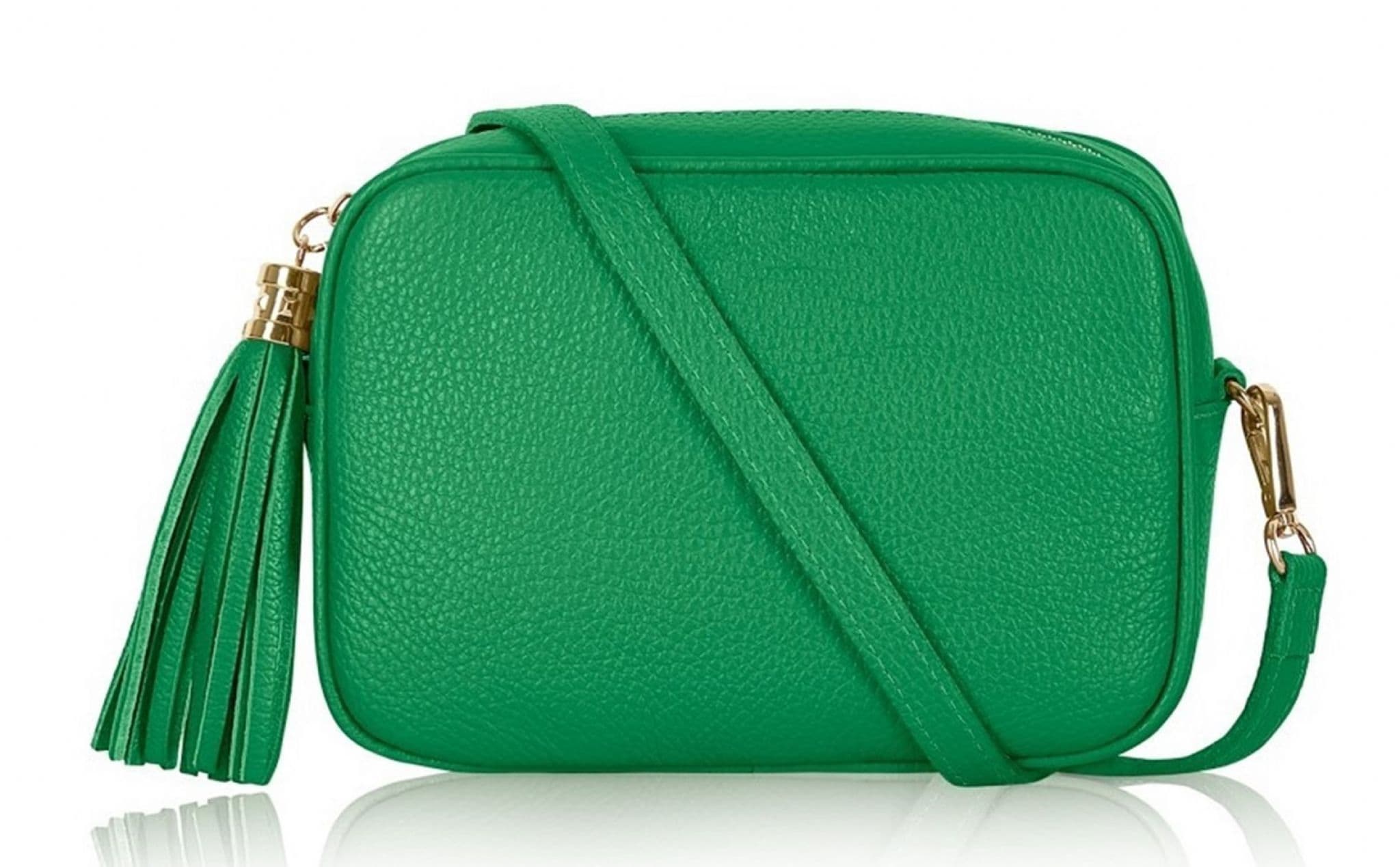 Trendy Handmade Camera Bag Crossbody Shoulder Italian Leather Handbag (Brighter Colours)