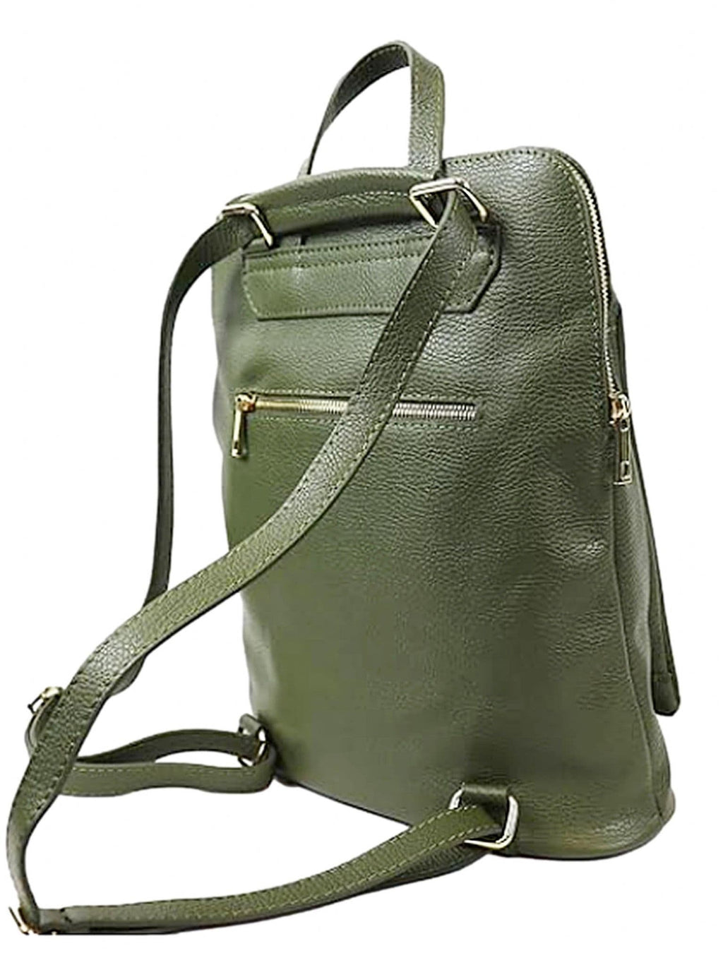 Vera Pelle Rucksack Italian Soft Leather Laptop Bag Shoulder Crossbody Top Handle Bag