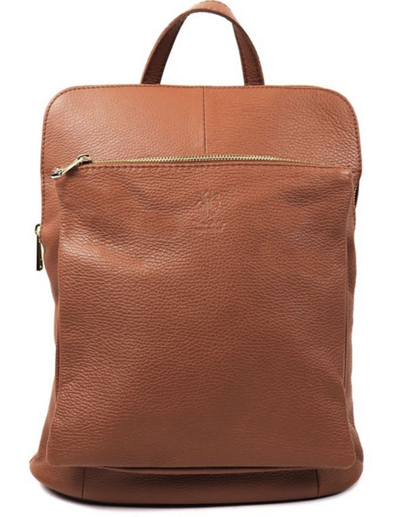 Vera Pelle Rucksack Italian Soft Leather Laptop Bag Shoulder Crossbody Top Handle Bag