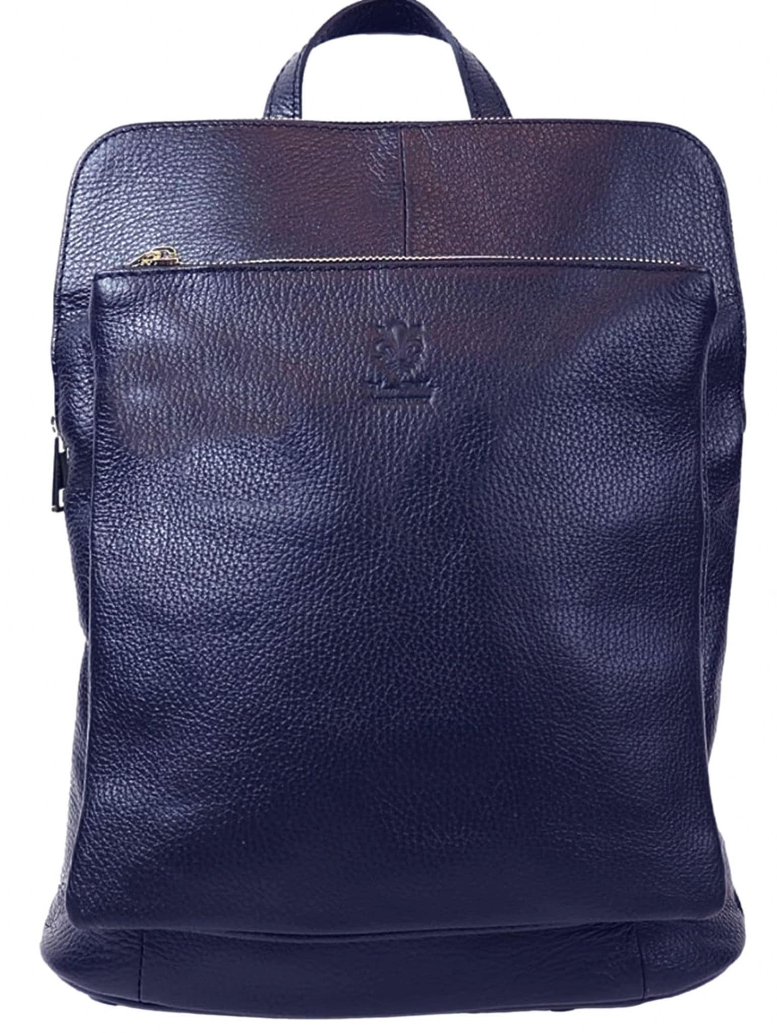 Vera Pelle Rucksack Italian Soft Leather Laptop Bag Shoulder Crossbody Top Handle Bag