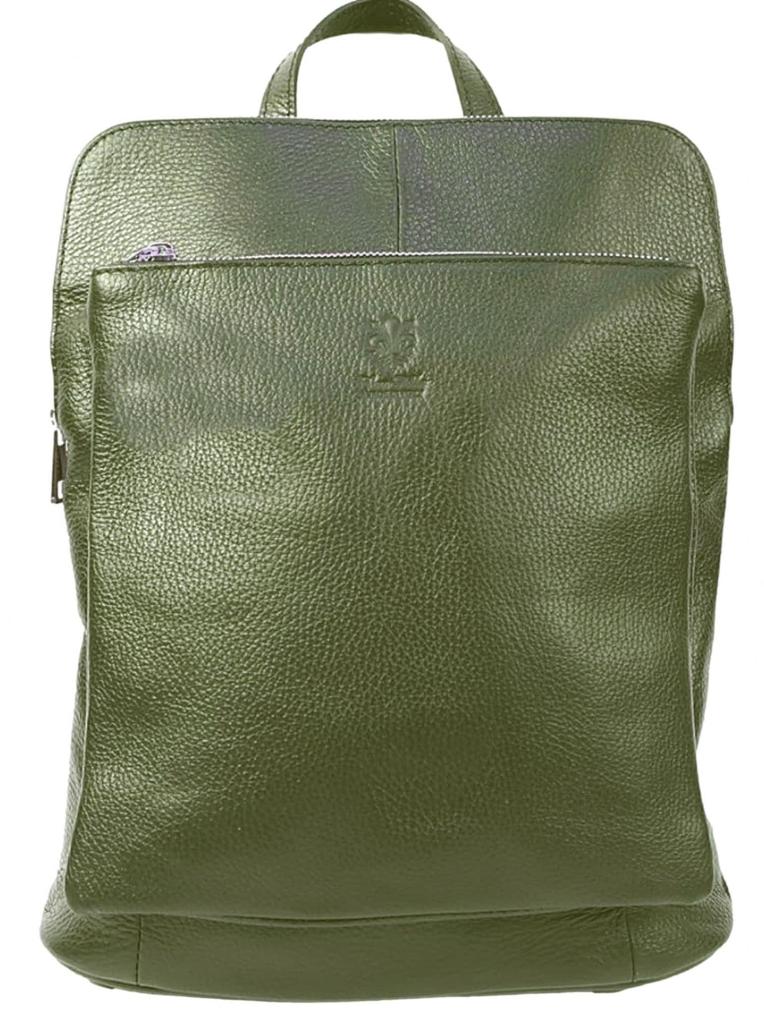 Vera Pelle Rucksack Italian Soft Leather Laptop Bag Shoulder Crossbody Top Handle Bag