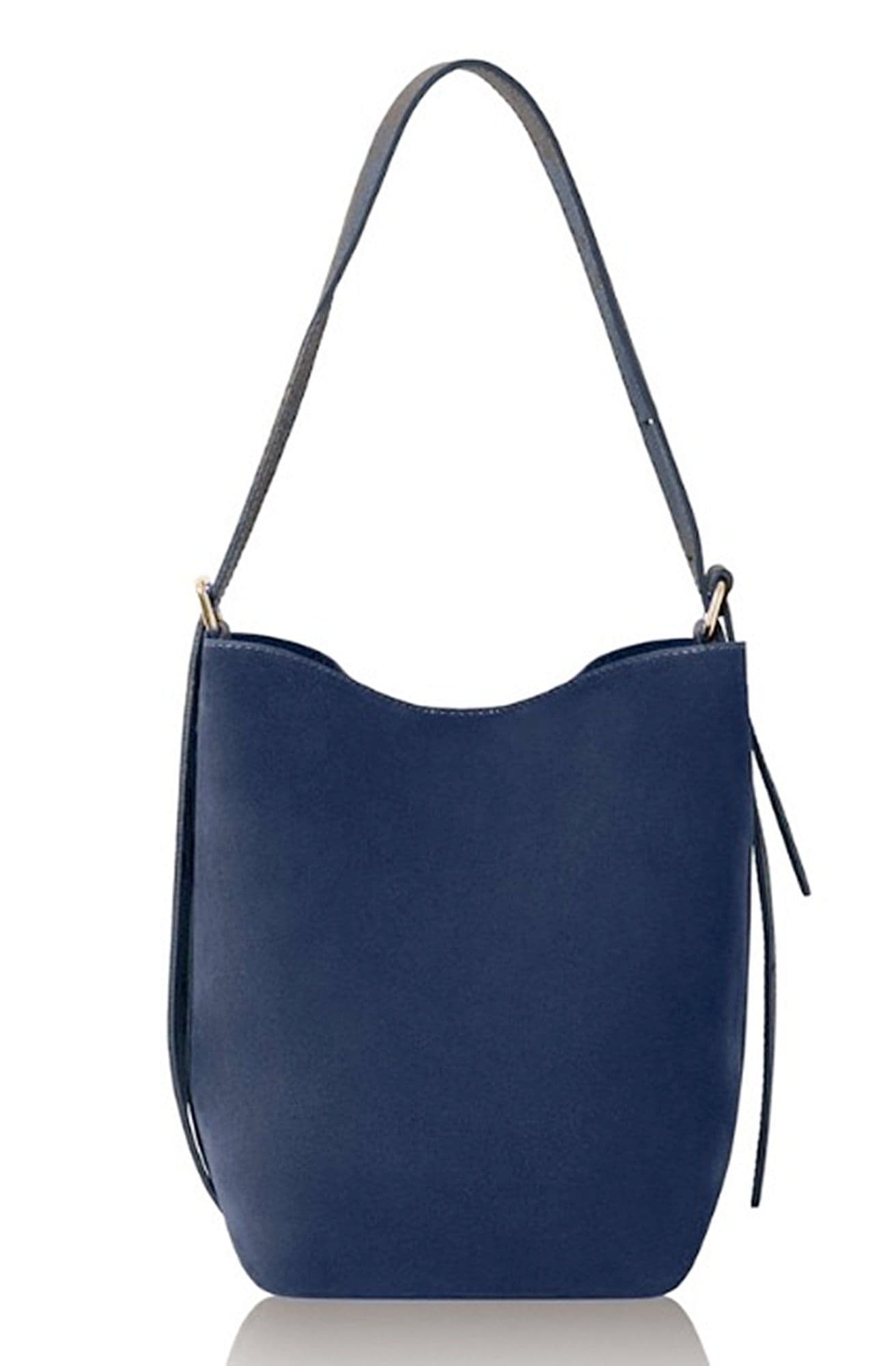 Vera Pelle Suede & Leather Shoulder Slouch Bag Italian Wide Leather Adjustable Strap Med -Lg